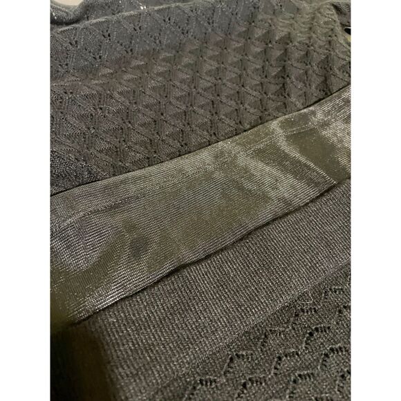 London Times Knit Sweater Dress Long Sleeve Scoop Neck Black NWT Medium - Picture 10 of 11